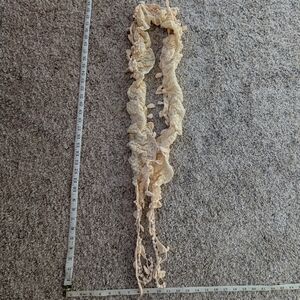 Source Unknown Cream Textured Scarf